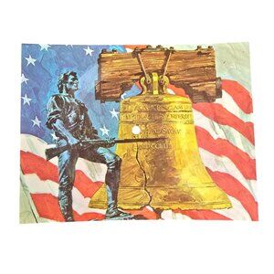 Liberty Bell 1975 Americard Stereo Record Postcard Patriotic Revolutionary Theme